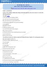 Đề thi học kì 2 Tiếng Anh 12 Friends Global - Đề số 4